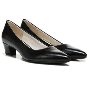 Life Stride Minx Pump Black Synthetic Pointed Toe Dress Heels Size 11